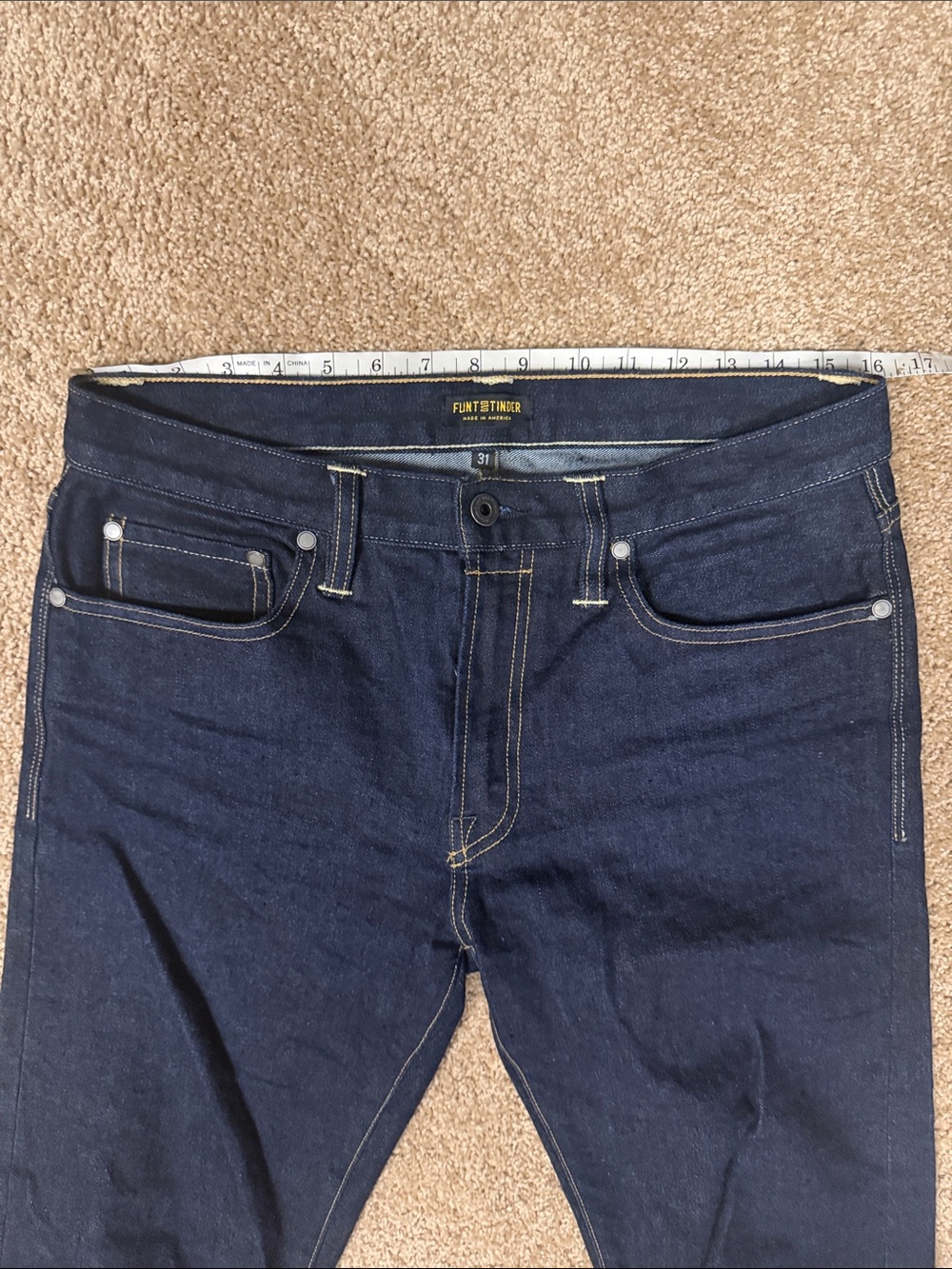Flint and Tinder Jeans - Actual Size 32x32